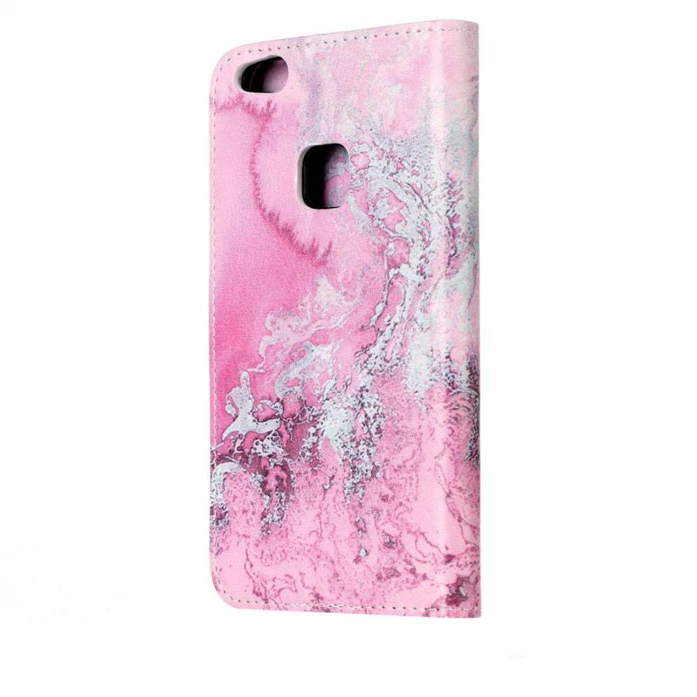 Plånboksfodral för Huawei P10 Lite - Rosa havsmönster