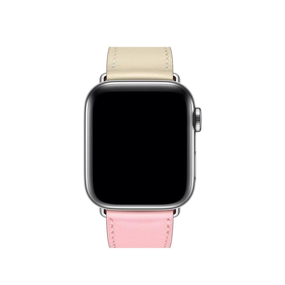 Armband för Apple Watch 38/40/41mm PU-läder Tvåfärgad