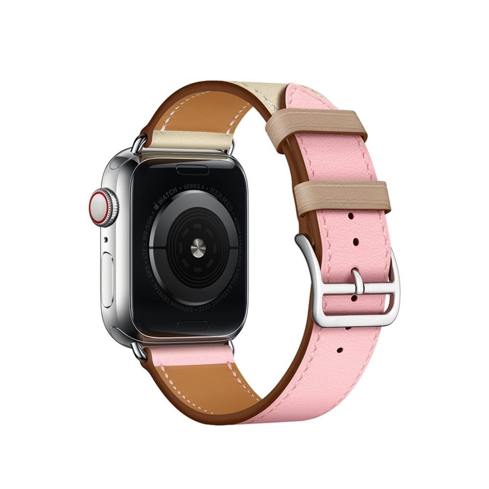 Armband för Apple Watch 38/40/41mm PU-läder Tvåfärgad