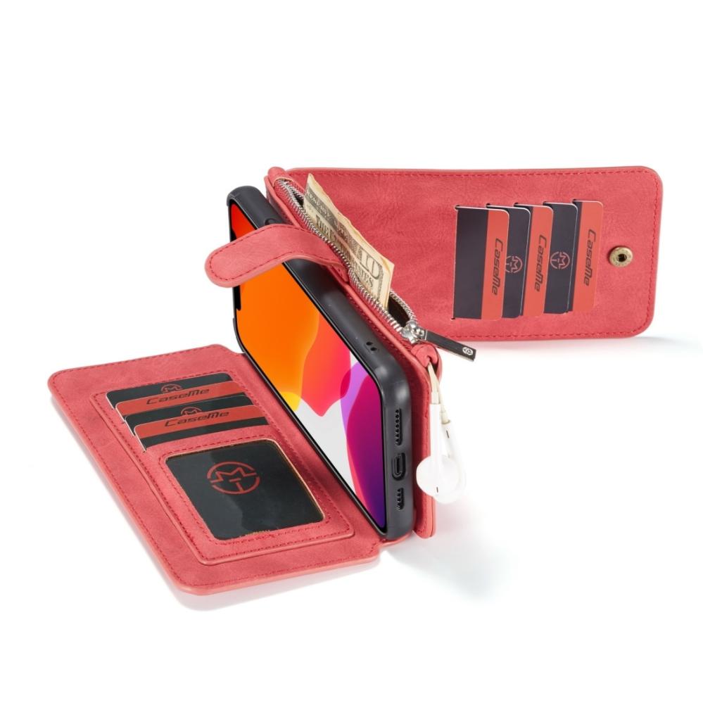 CaseMe Plånboksfodral med magnetskal för iPhone 11 Pro Röd