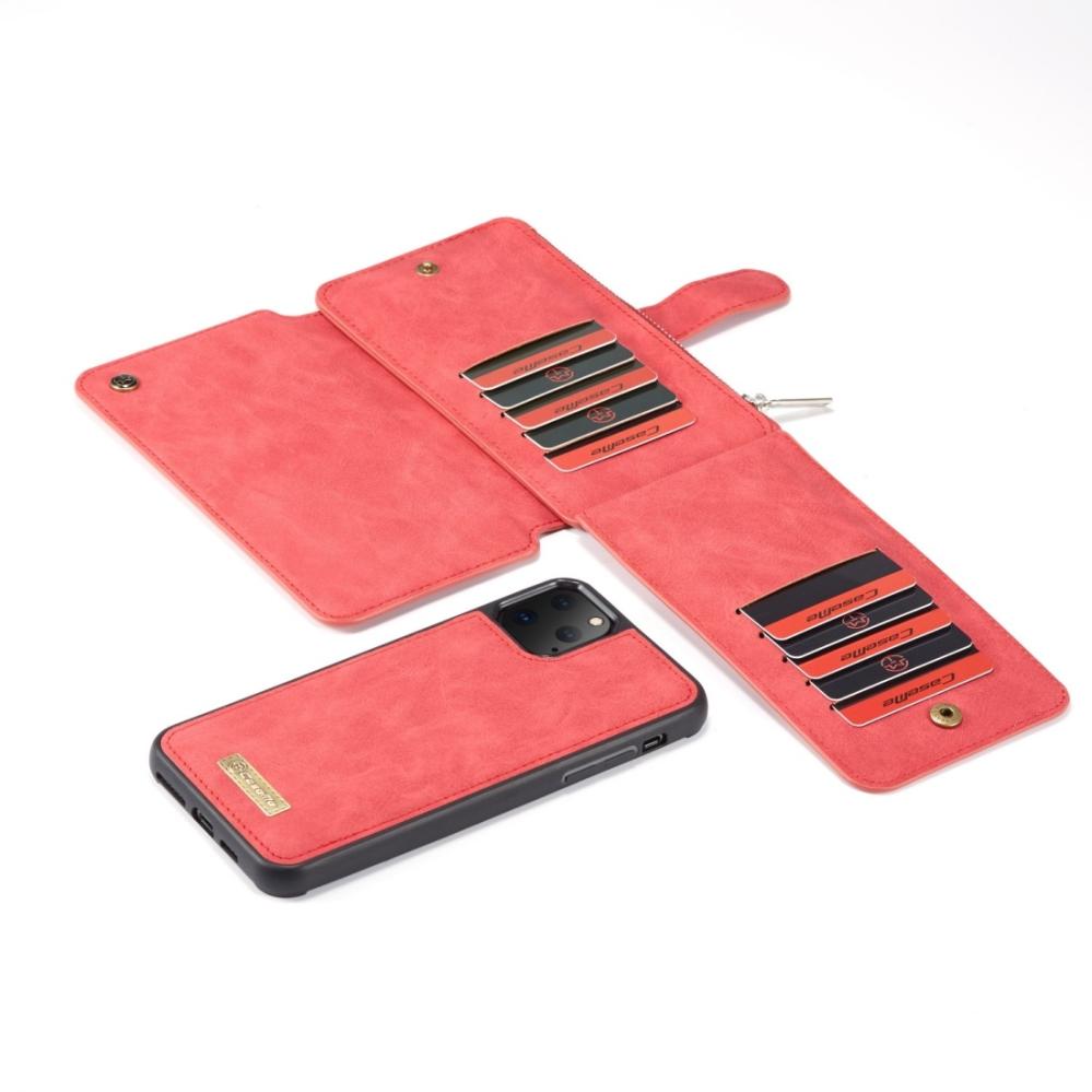 CaseMe Plånboksfodral med magnetskal för iPhone 11 Pro Röd