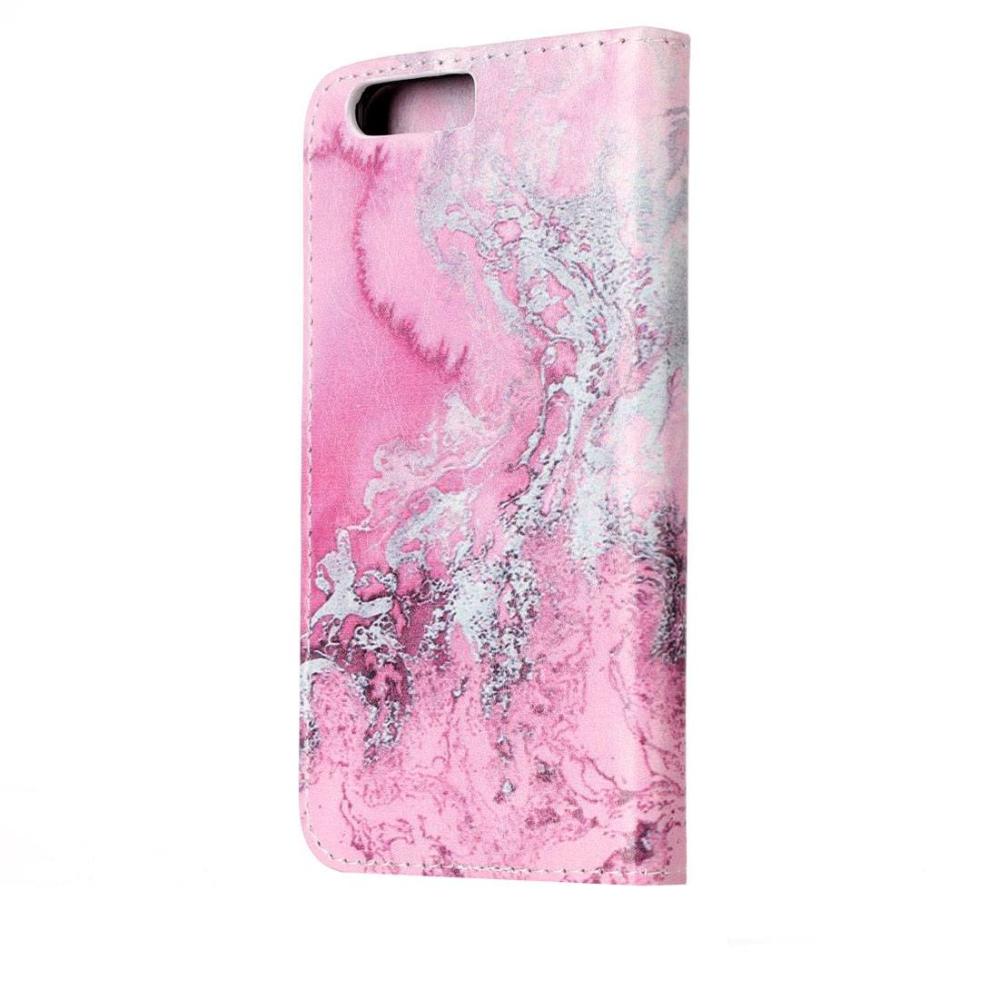 Plånboksfodral för Huawei P10 - Rosa med kortplatser och sedelfack