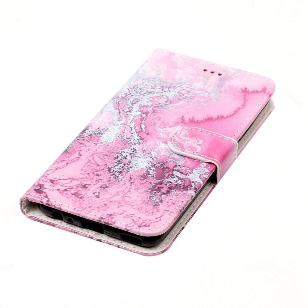 Plånboksfodral för Huawei P10 - Rosa med kortplatser och sedelfack