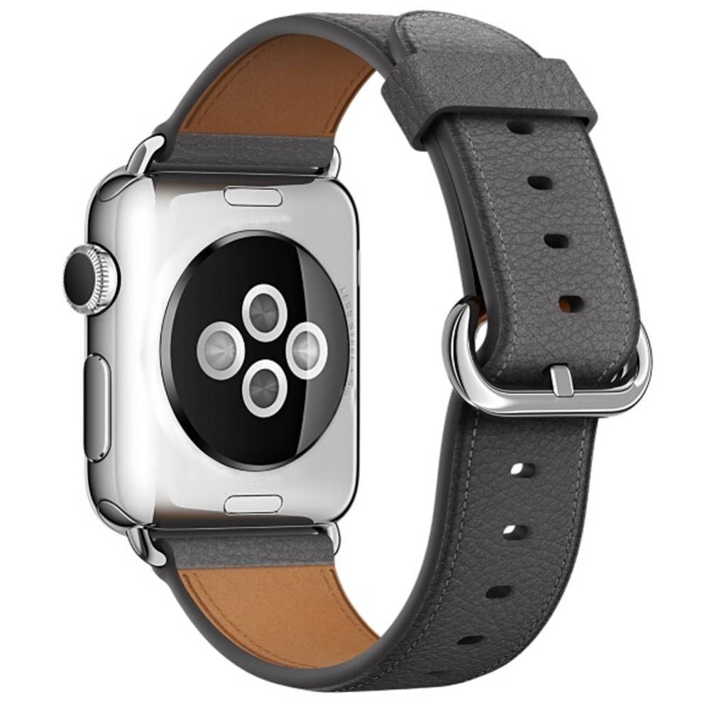 Läderarmband för Apple Watch 38/40/41mm Grå & Brun