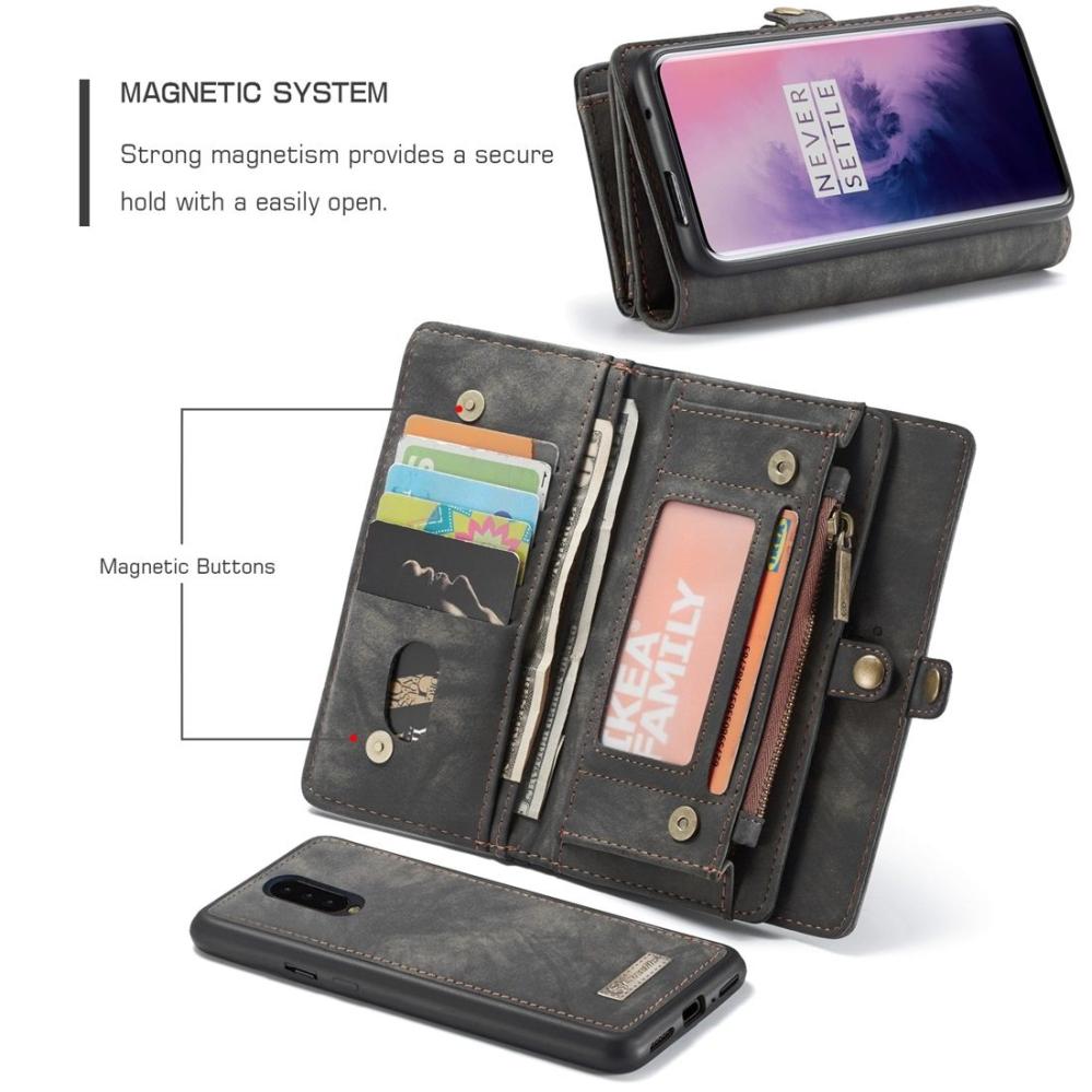 CaseMe Plånboksfodral med magnetskal för OnePlus 7 Pro