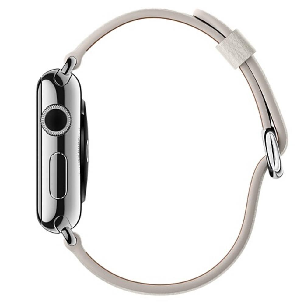 Läderarmband för Apple Watch 38/40/41mm Vit & Brun