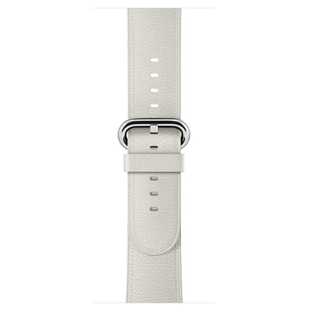 Läderarmband för Apple Watch 38/40/41mm Vit & Brun