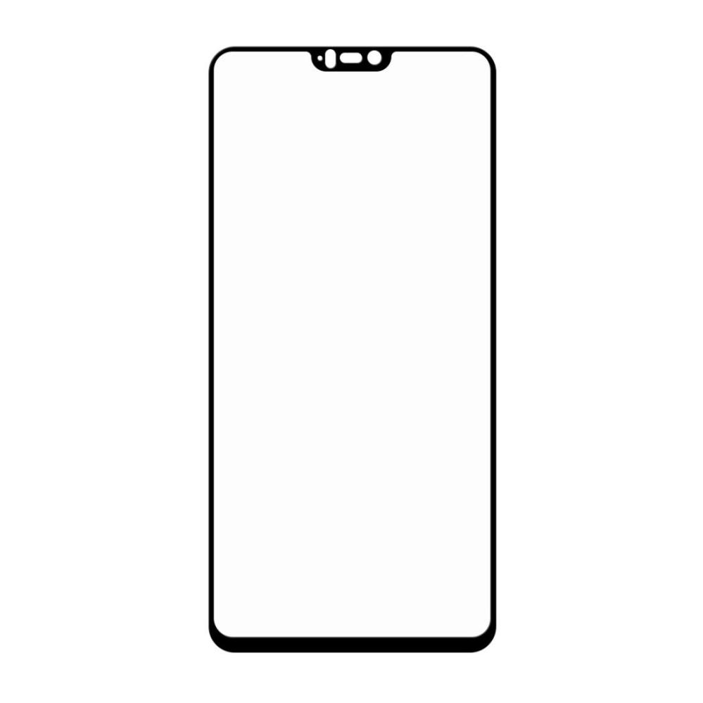 Skärmskydd med Svart ram för OnePlus 6 av härdat glas