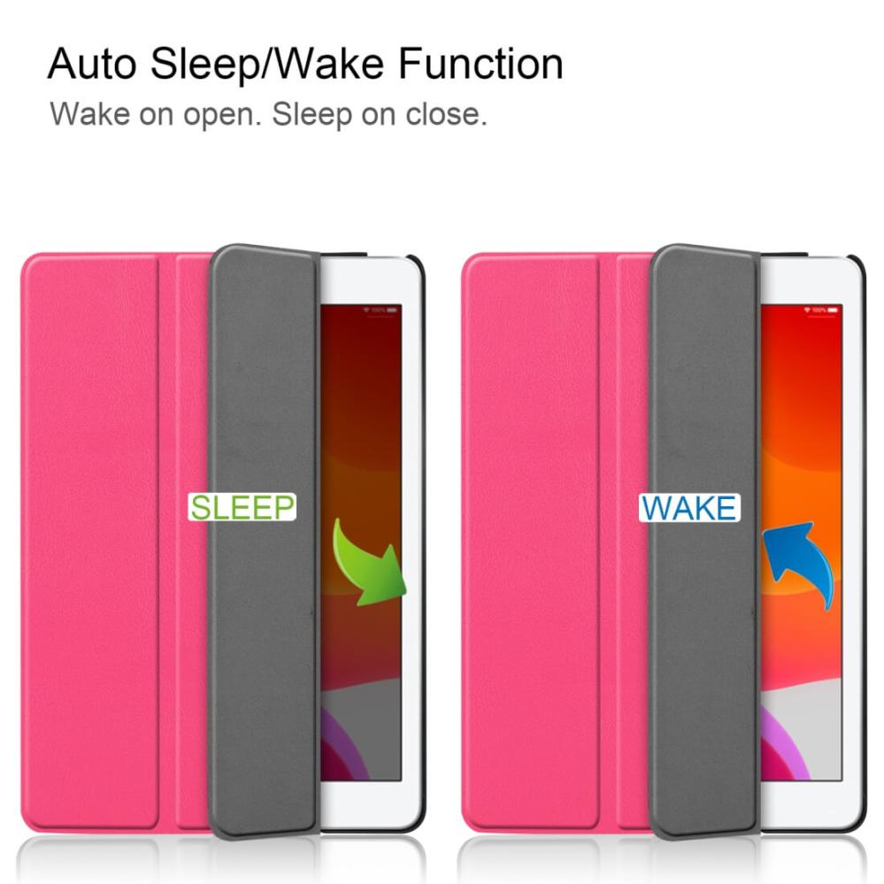 Fodral för iPad 10.2 med Sleep/ Wake-up funktion Rosa