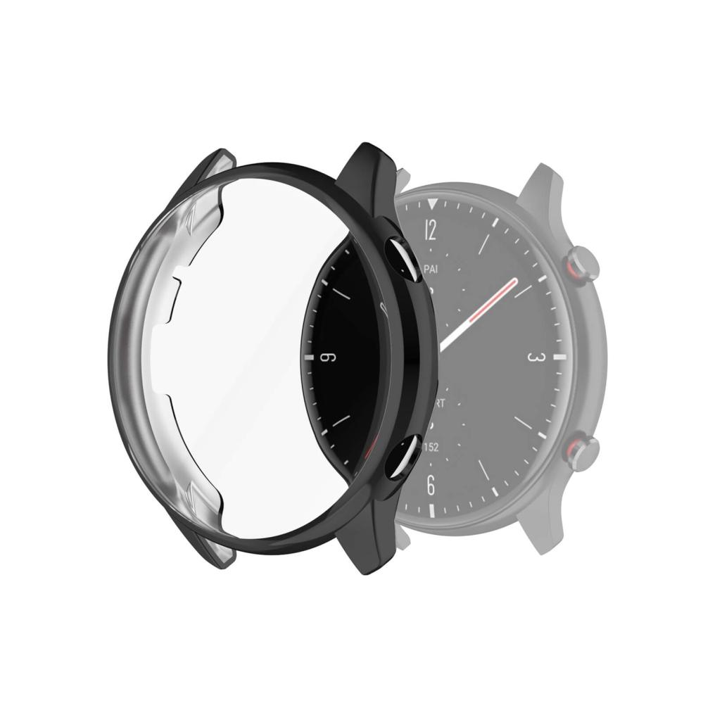Skärmskydd med Svart ram för Huami Amazfit GTR 2 A1951