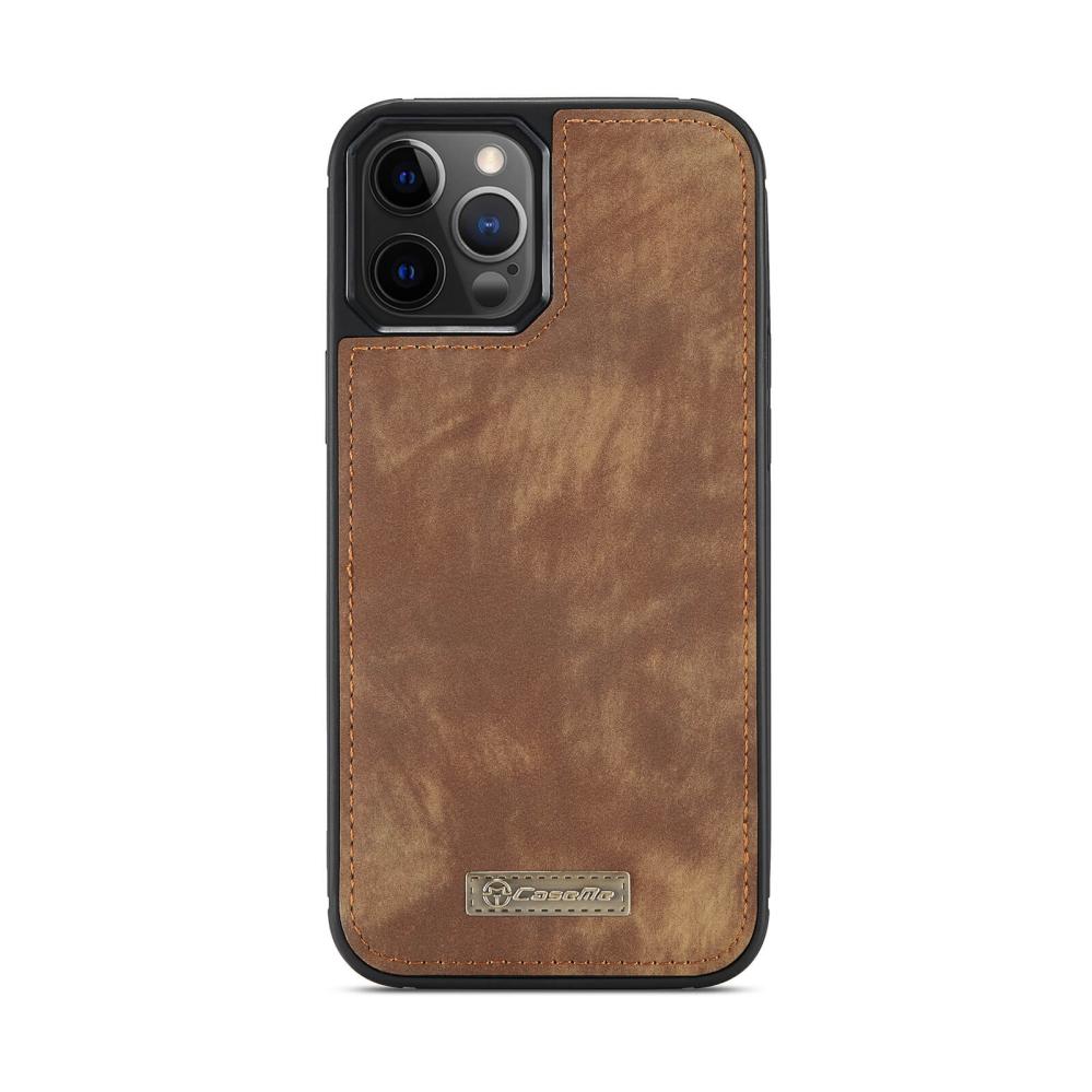 CaseMe Plånboksfodral med magnetskal för iPhone 12/12 Pro Brun