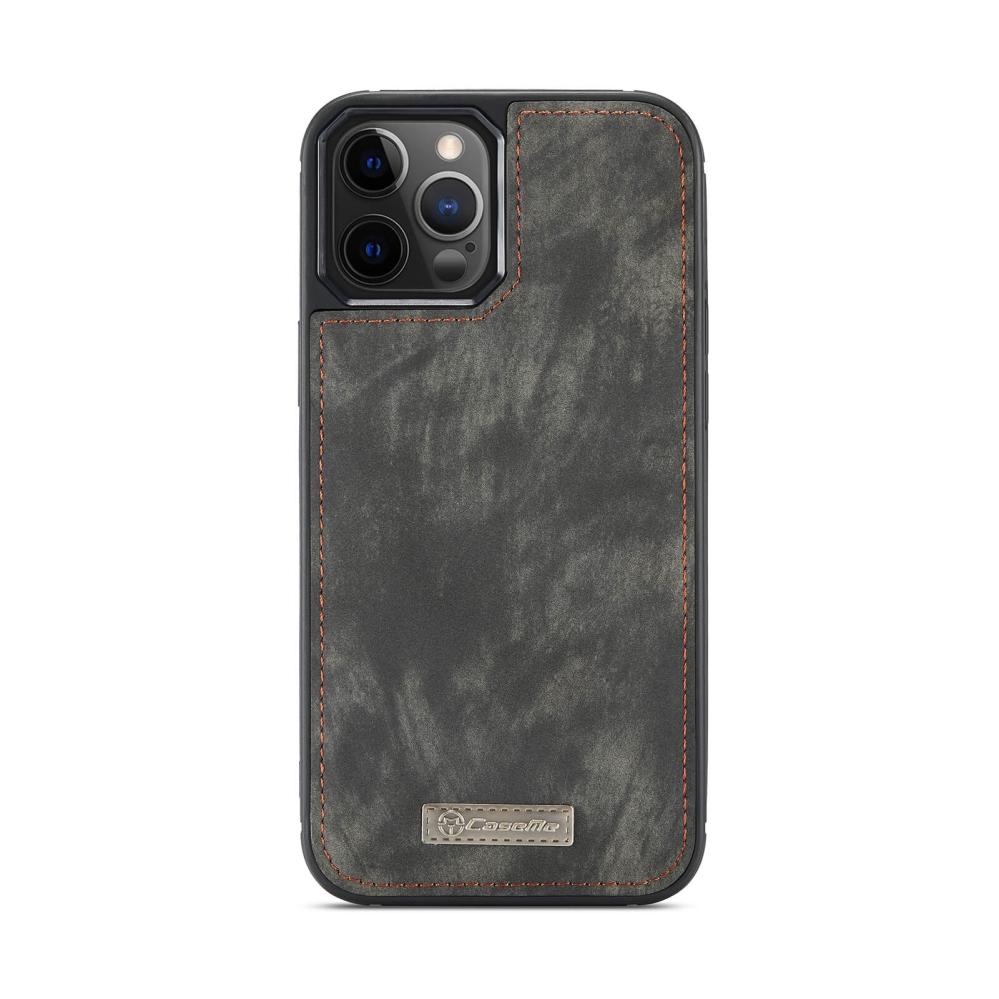 CaseMe Plånboksfodral med magnetskal för iPhone 12/12 Pro Svart