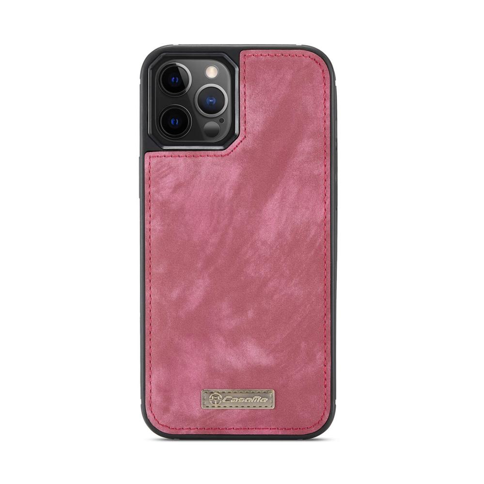 CaseMe Plånboksfodral med magnetskal för iPhone 12/12 Pro Röd
