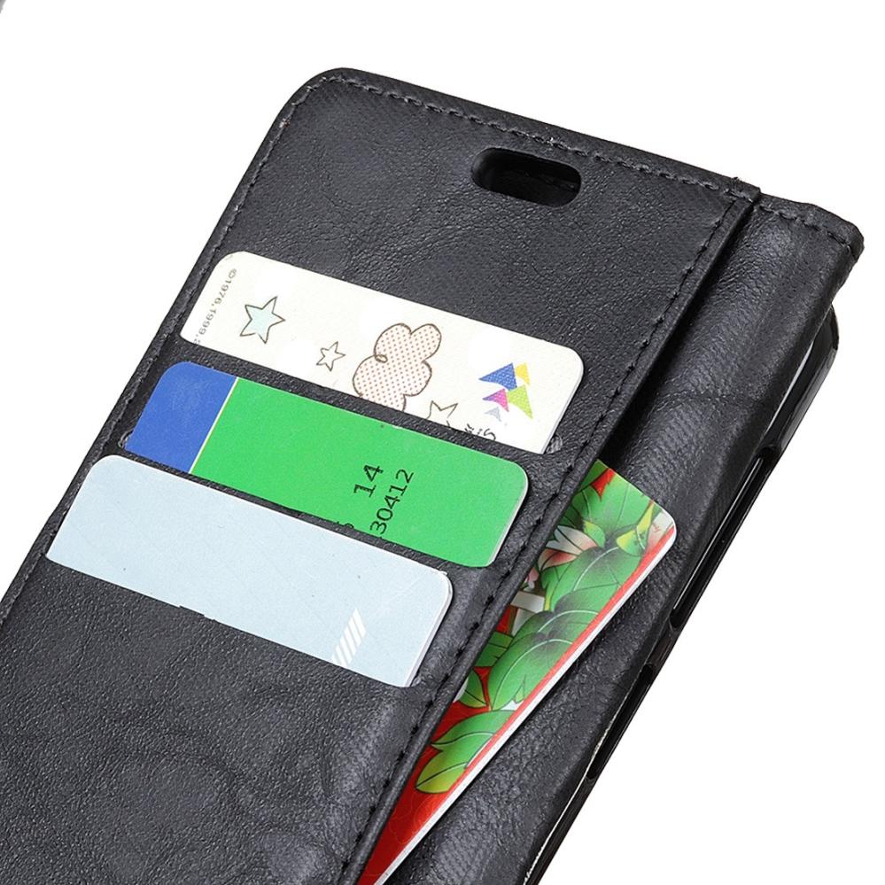 Plånboksfodral för OnePlus 6 - Svart marmormönster