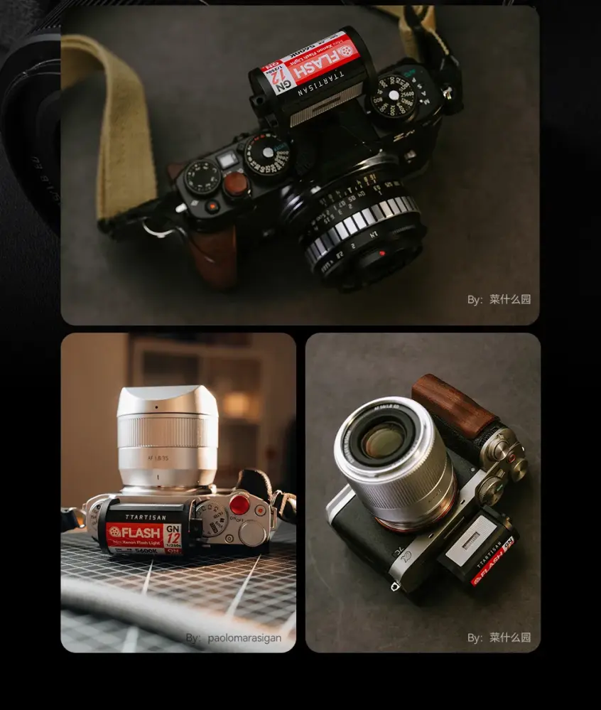 TTArtisan M01 Kompakt On-Camera Blixt med Xenonljus