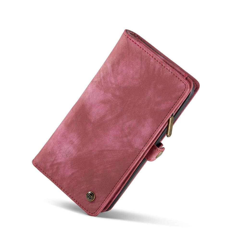 CaseMe Plånboksfodral med magnetskal för iPhone 12/12 Pro Röd