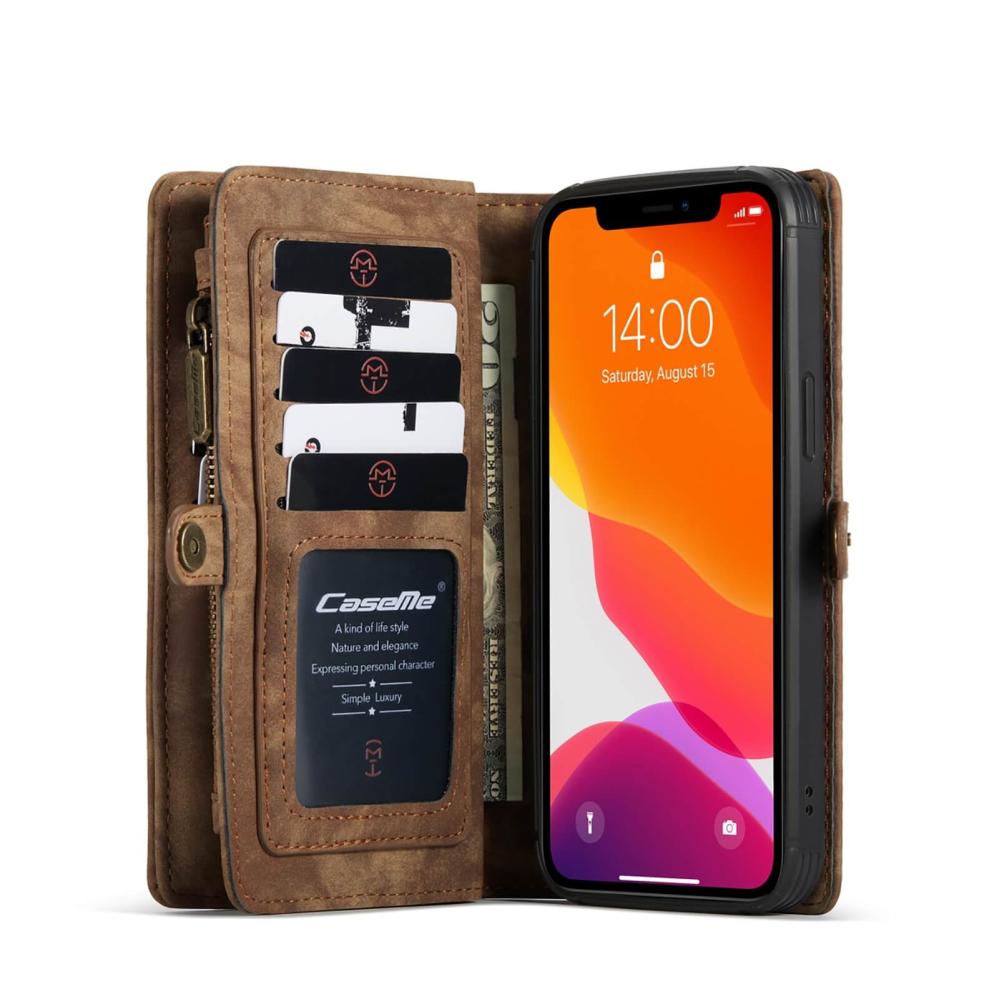CaseMe Plånboksfodral med magnetskal för iPhone 12 Mini