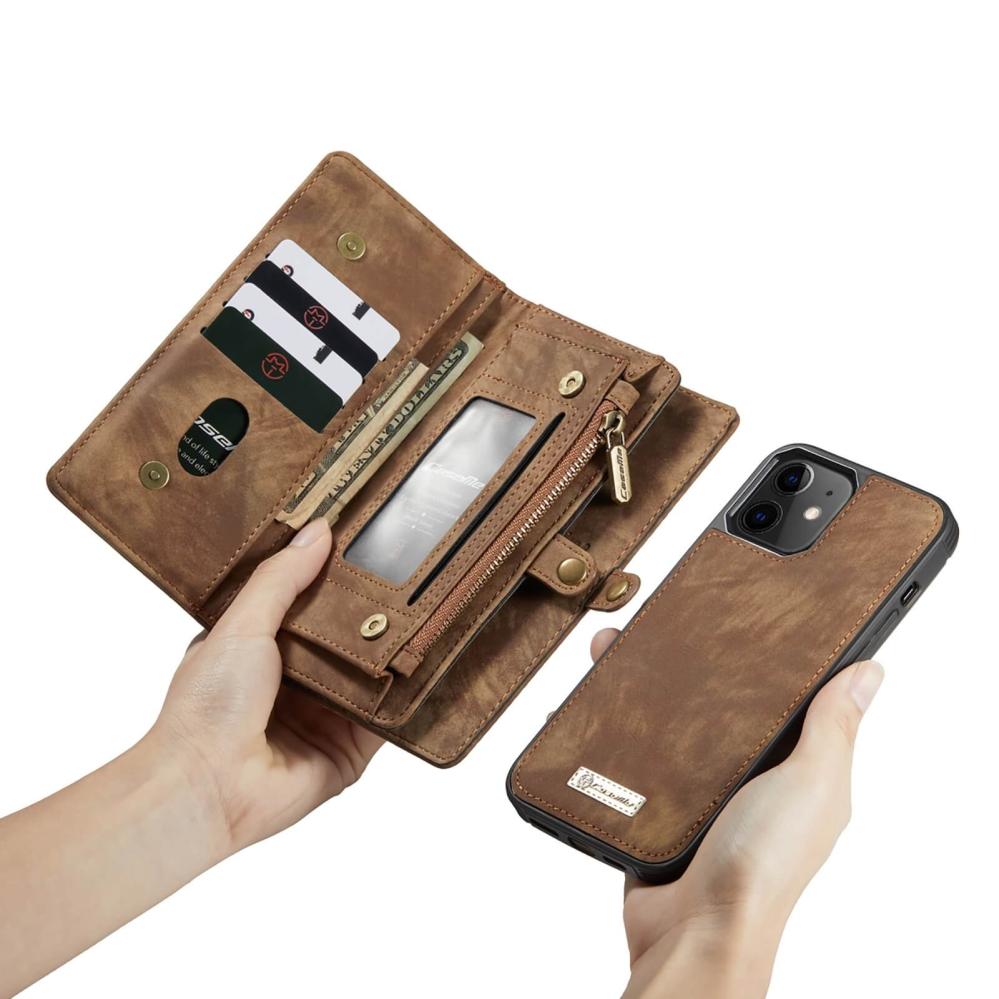 CaseMe Plånboksfodral med magnetskal för iPhone 12 Mini