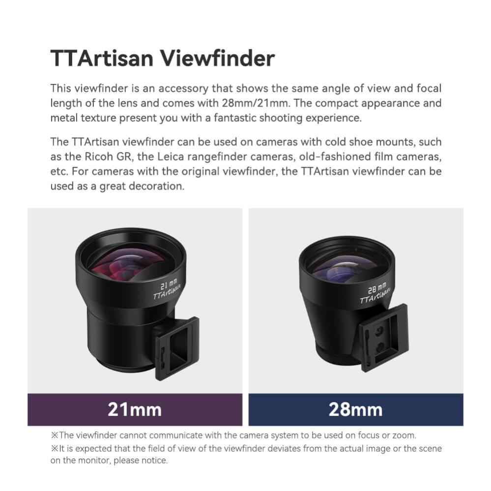 TTArtisan Sökare/ Viewfinder för 28mm vidvinkelobjektiv