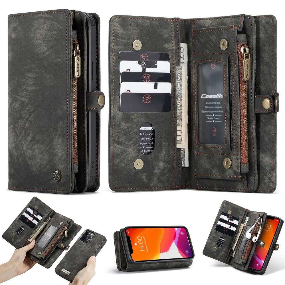 CaseMe Plånboksfodral med magnetskal för iPhone 12 Pro Max