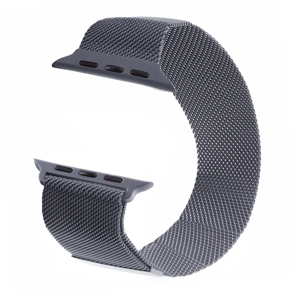 Metallarmband Milanese Loop för Apple Watch 38/40/41mm Mörkgrå