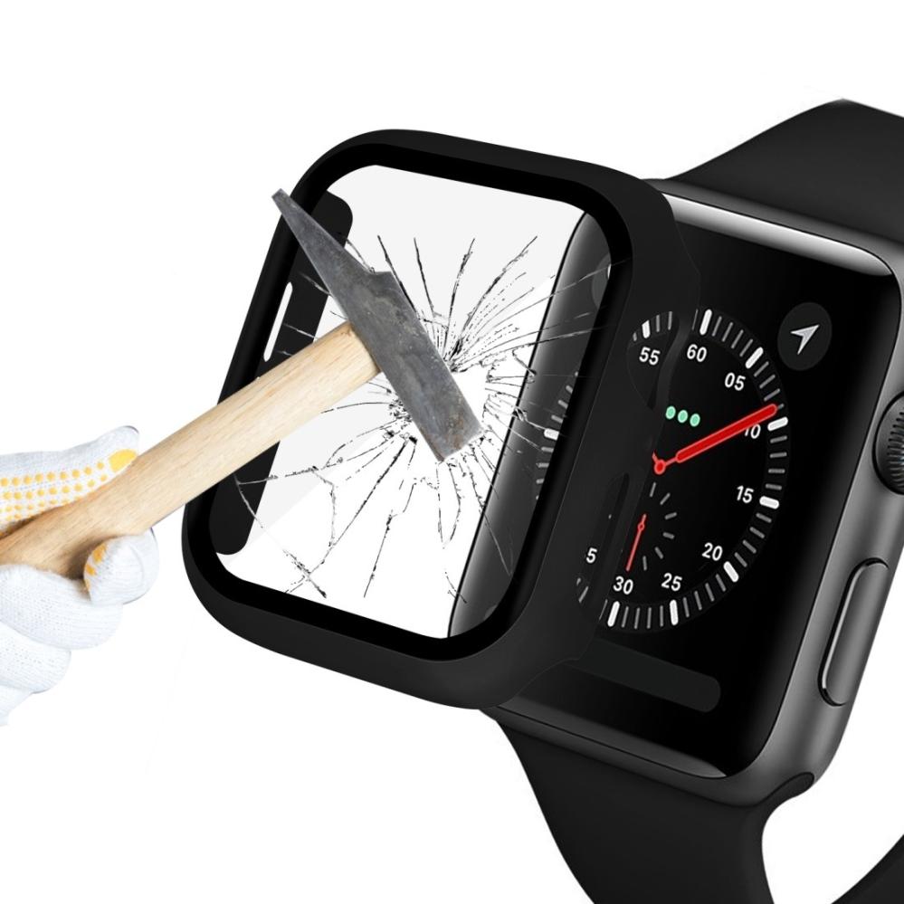 Displayskydd med ram för Apple Watch serie 4/5 40mm av härdat glas