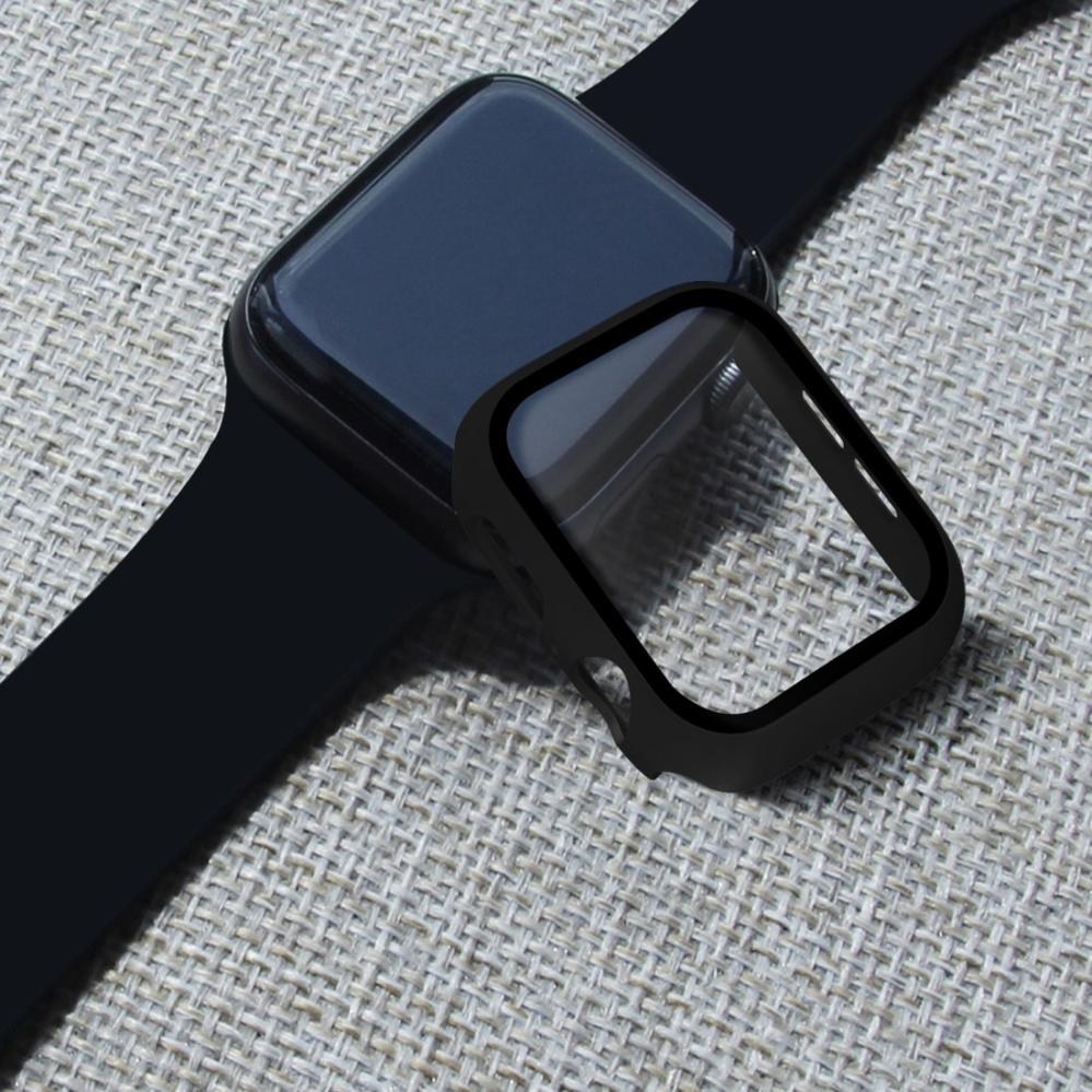 Displayskydd med ram för Apple Watch serie 4/5 40mm av härdat glas