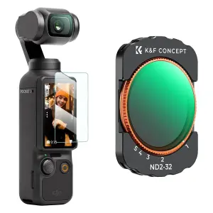  K&F Concept Variabelt ND2-32-filter f&ouml;r DJI Osmo Pocket 3 fr&aring;n Kamda &ndash; snabb leverans och trygg e-handel