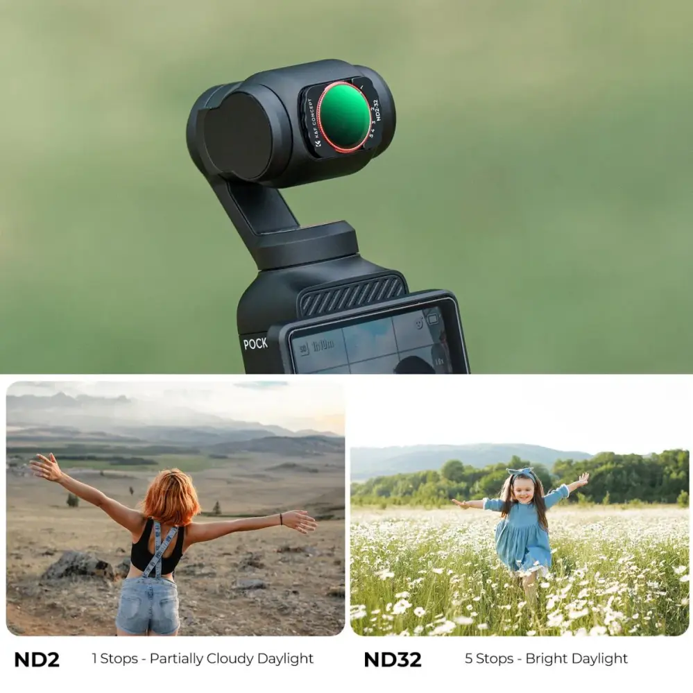  K&F Concept Variabelt ND2-32-filter för DJI Osmo Pocket 3 från Kamda – snabb leverans och trygg e-handel