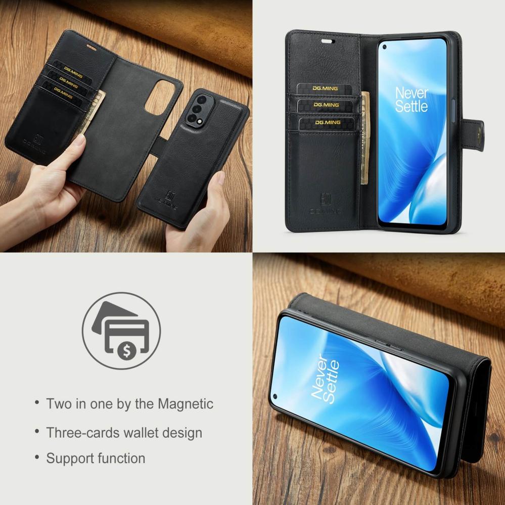 DG.MING Plånboksfodral med magnetskal för OnePlus Nord 2 5G
