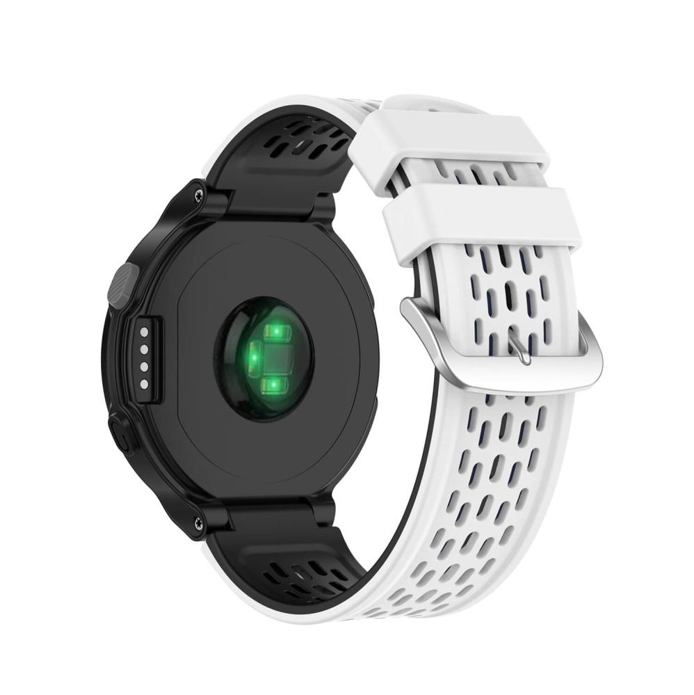 Silikonarmband Vit & Svart för Garmin Approach S2/S4
