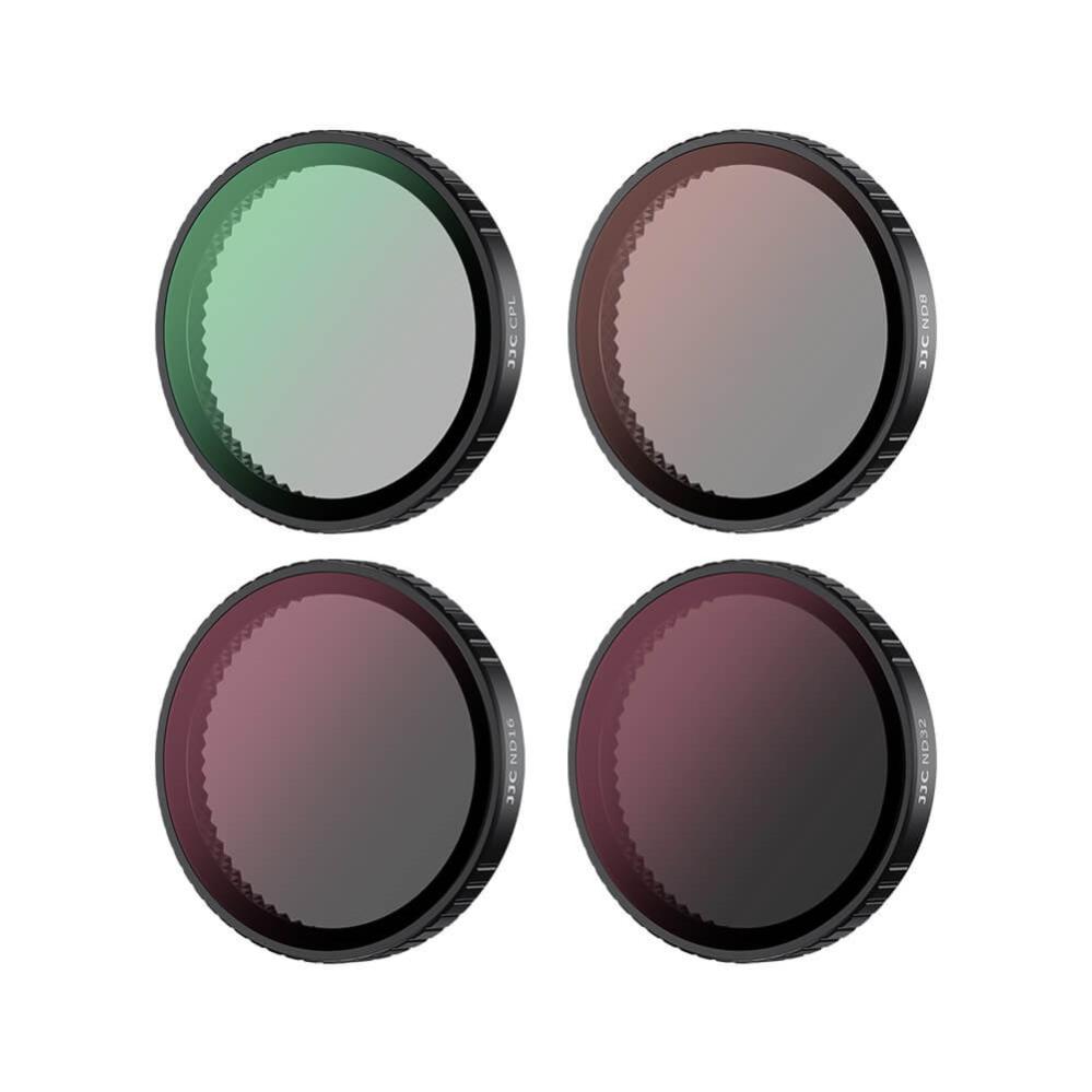 JJC F-DANK4 Filterkit: ND8, ND16, ND32 & CPL-filter för Osmo Action 5 Pro/4/3