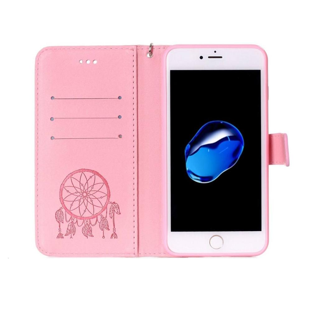 Plånboksfodral för iPhone 7 - Drömfångare Rosa