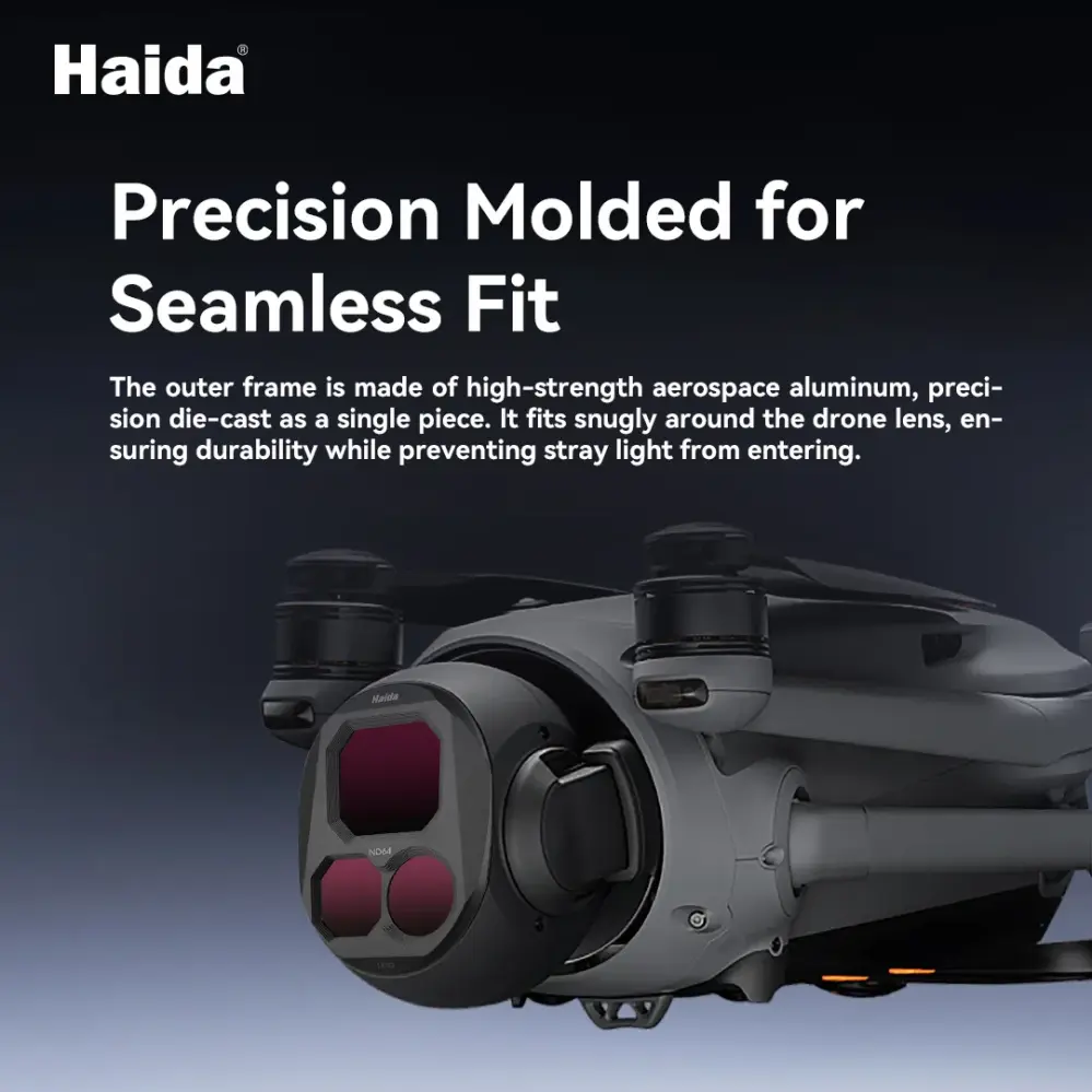  Haida NanoPro 5-delars filterkit för DJI Mavic 4 Pro – CPL + ND8–ND64 från Kamda – snabb leverans och trygg e-handel