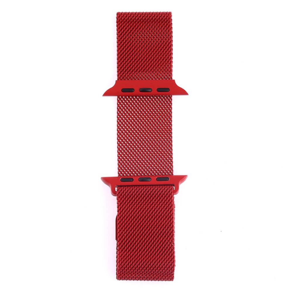 Metallarmband Milanese Loop för Apple Watch 38/40/41mm Röd