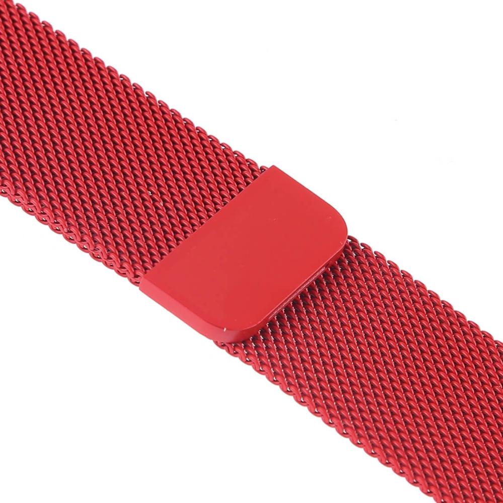 Metallarmband Milanese Loop för Apple Watch 38/40/41mm Röd