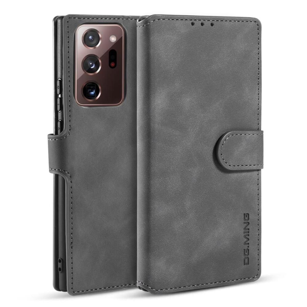 DG.MING Plånboksfodral för Galaxy Note 20 Ultra Grå