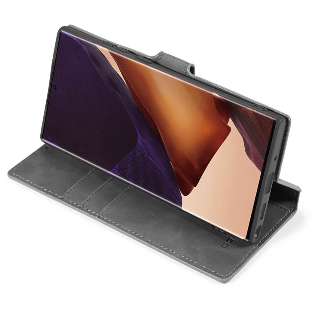 DG.MING Plånboksfodral för Galaxy Note 20 Ultra Grå