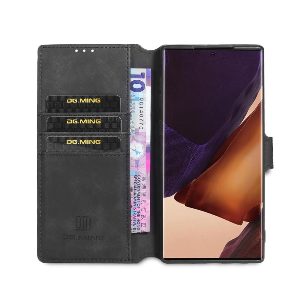 DG.MING Plånboksfodral för Galaxy Note 20 Ultra Svart