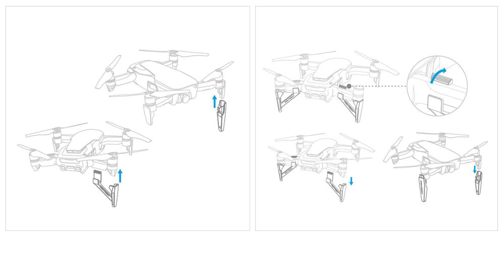 PGYTECH Landställsben för DJI Mavic Air