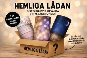  Hemliga l&aring;dan 3 st slumpvis utvalda Vinylbakgrunder fr&aring;n Kamda &ndash; snabb leverans och trygg e-handel