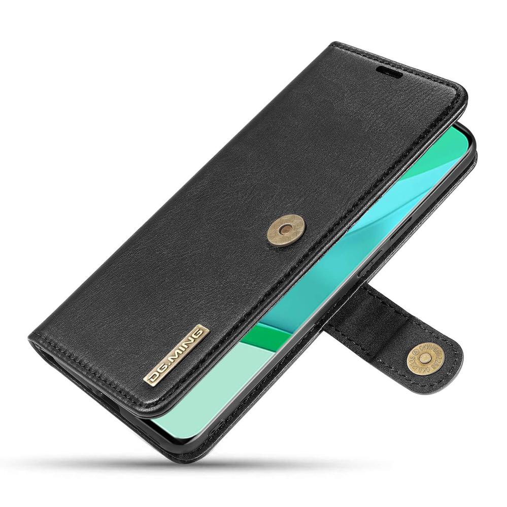 DG.MING Plånboksfodral med magnetskal för OnePlus 9 Pro Svart