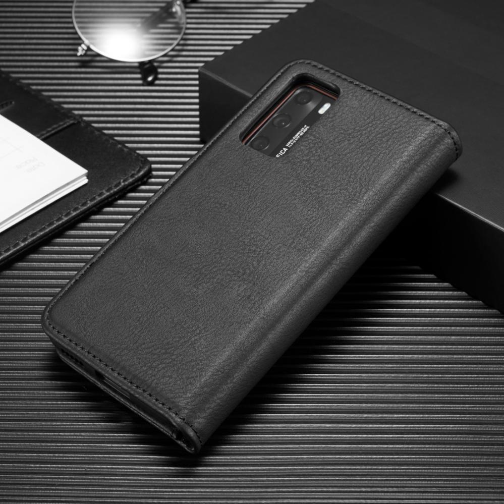 DG.MING Plånboksfodral med magnetskal för Huawei P40 Svart