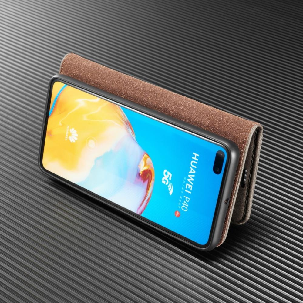 DG.MING Plånboksfodral med magnetskal för Huawei P40 Svart