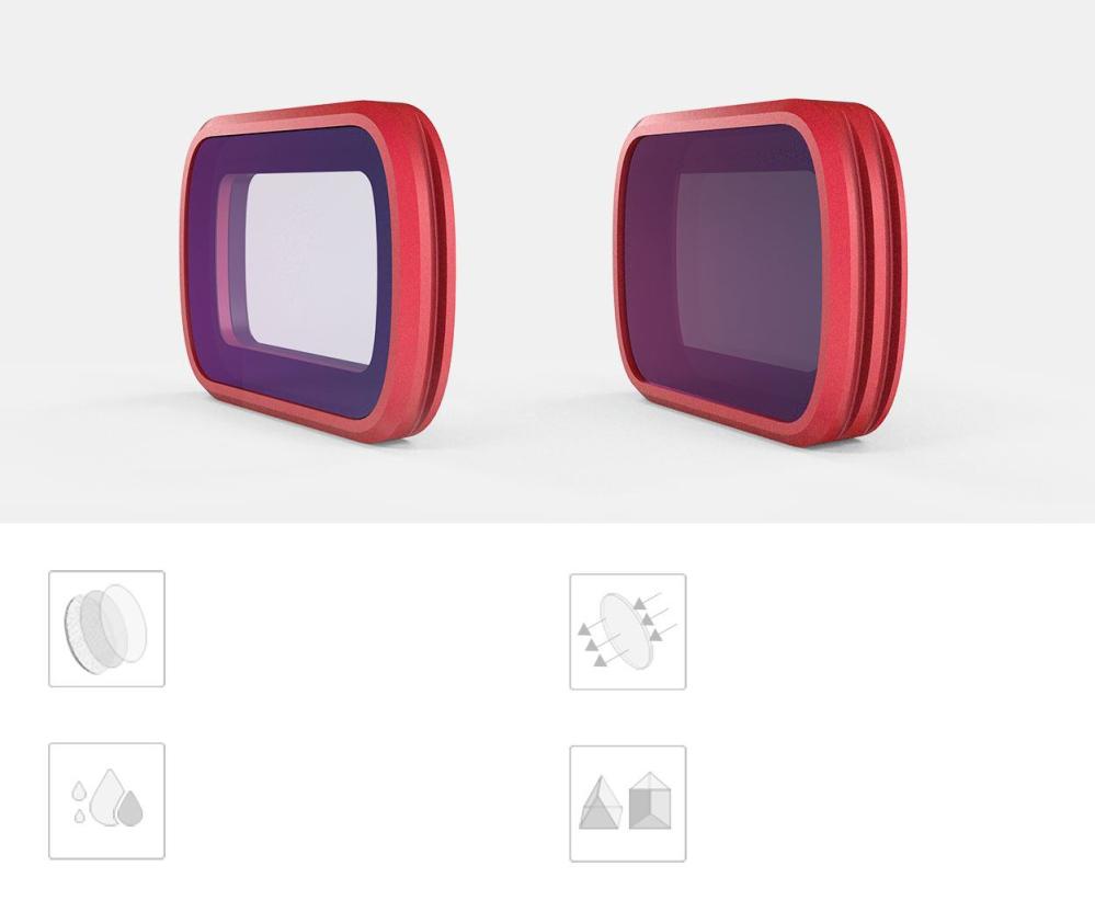  PGYTECH NDPL 4 stycken PRO-Filter för OSMO Pocket NDPL8, NDPL16, NDPL32, NDPL64