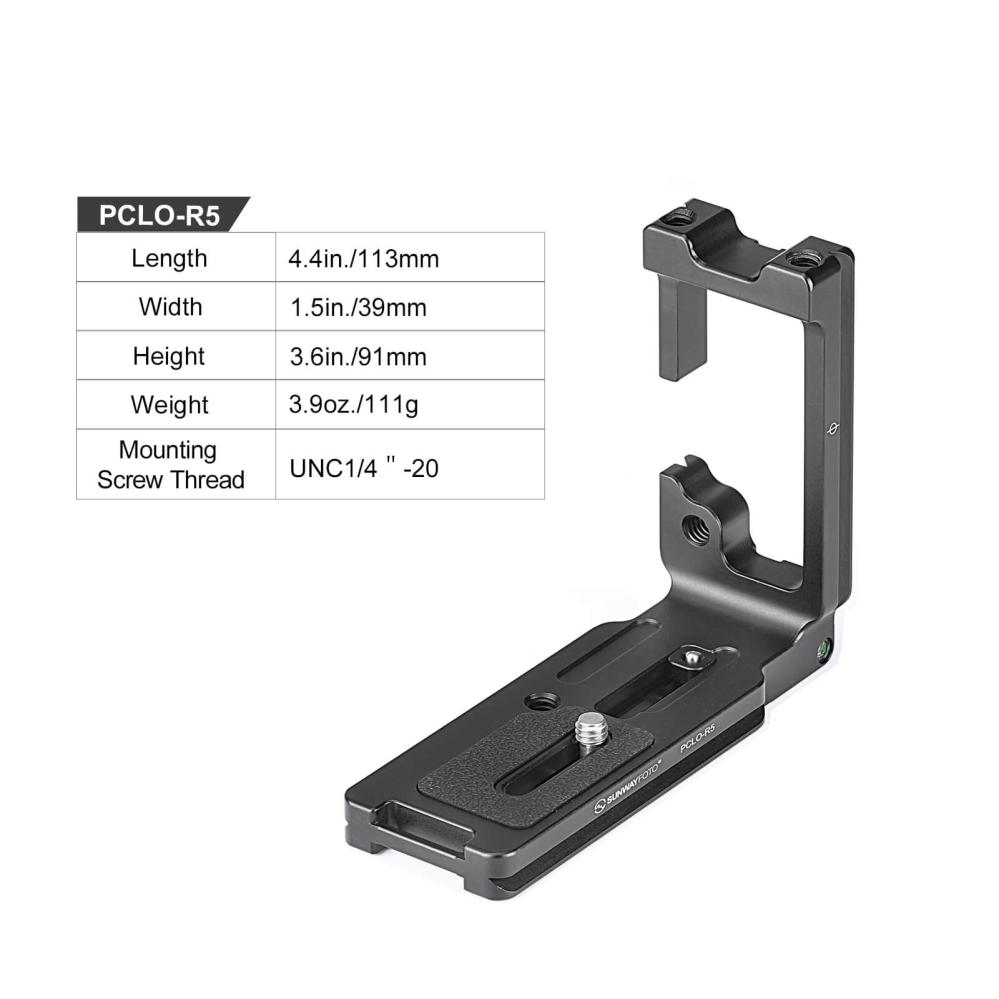Sunwayfoto L-Bracket för Canon EOS R5/R6