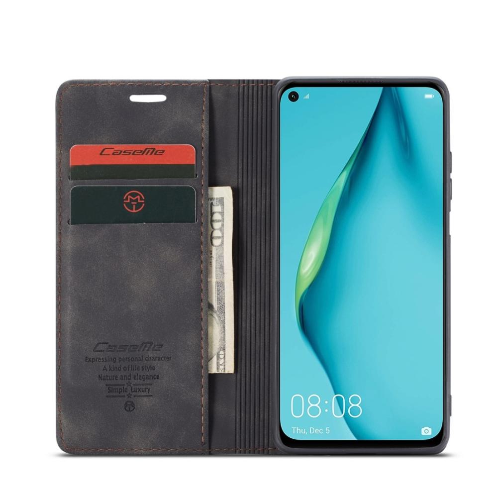 CaseMe Plånboksfodral för Huawei P40 Lite Svart