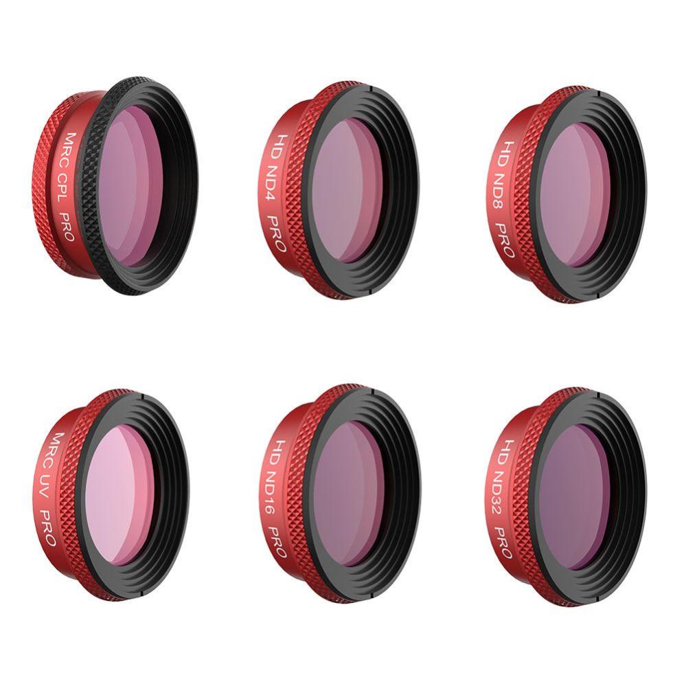 PGYTECH 6i1 Filter Pro för Mavic Air: UV, CPL, ND4, ND8, ND16, ND32