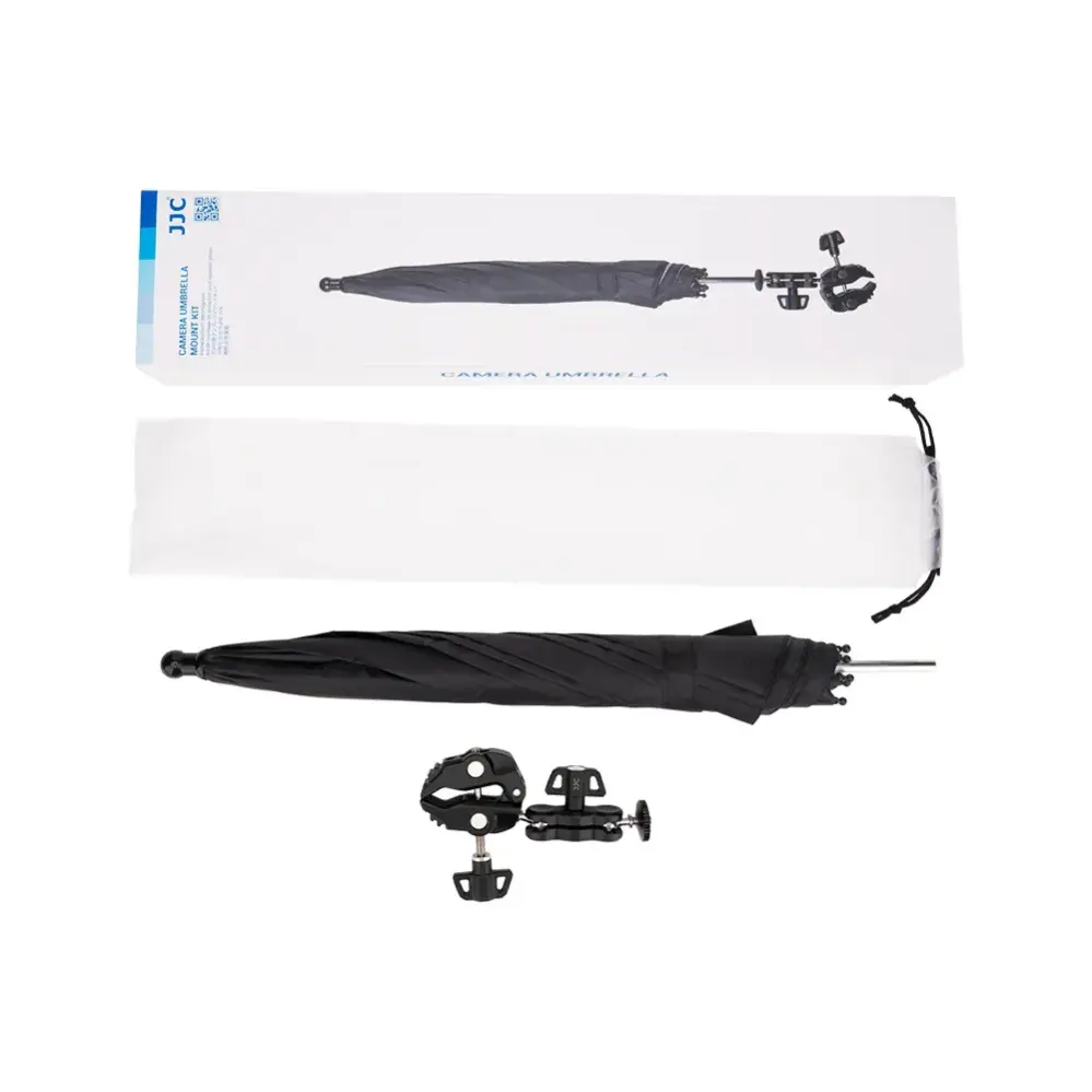  JJC CU-XLM3 kameraparaply med klämfäste – Skydd för kamera utomhus från Kamda – snabb leverans och trygg e-handel