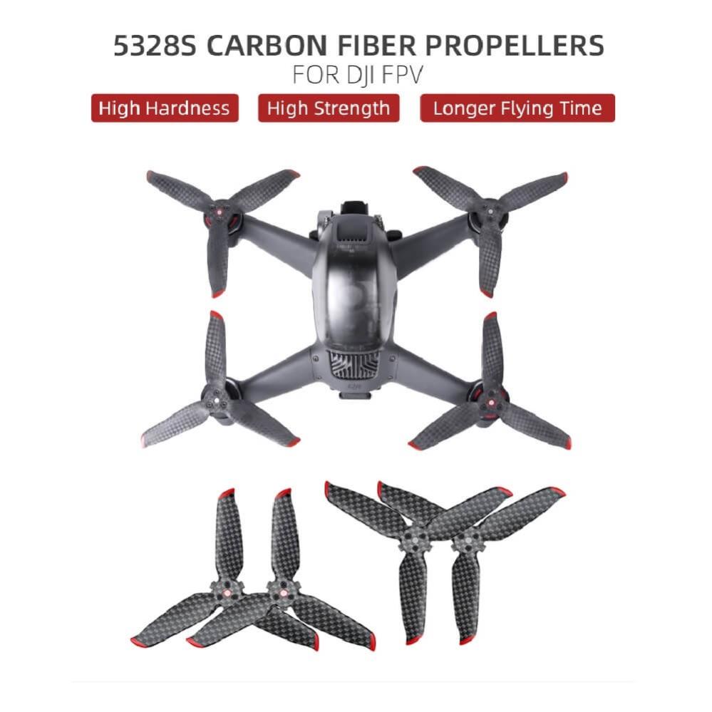 Sunnylife Propeller 2-par av kolfiber för DJI FPW ersätter 5328S